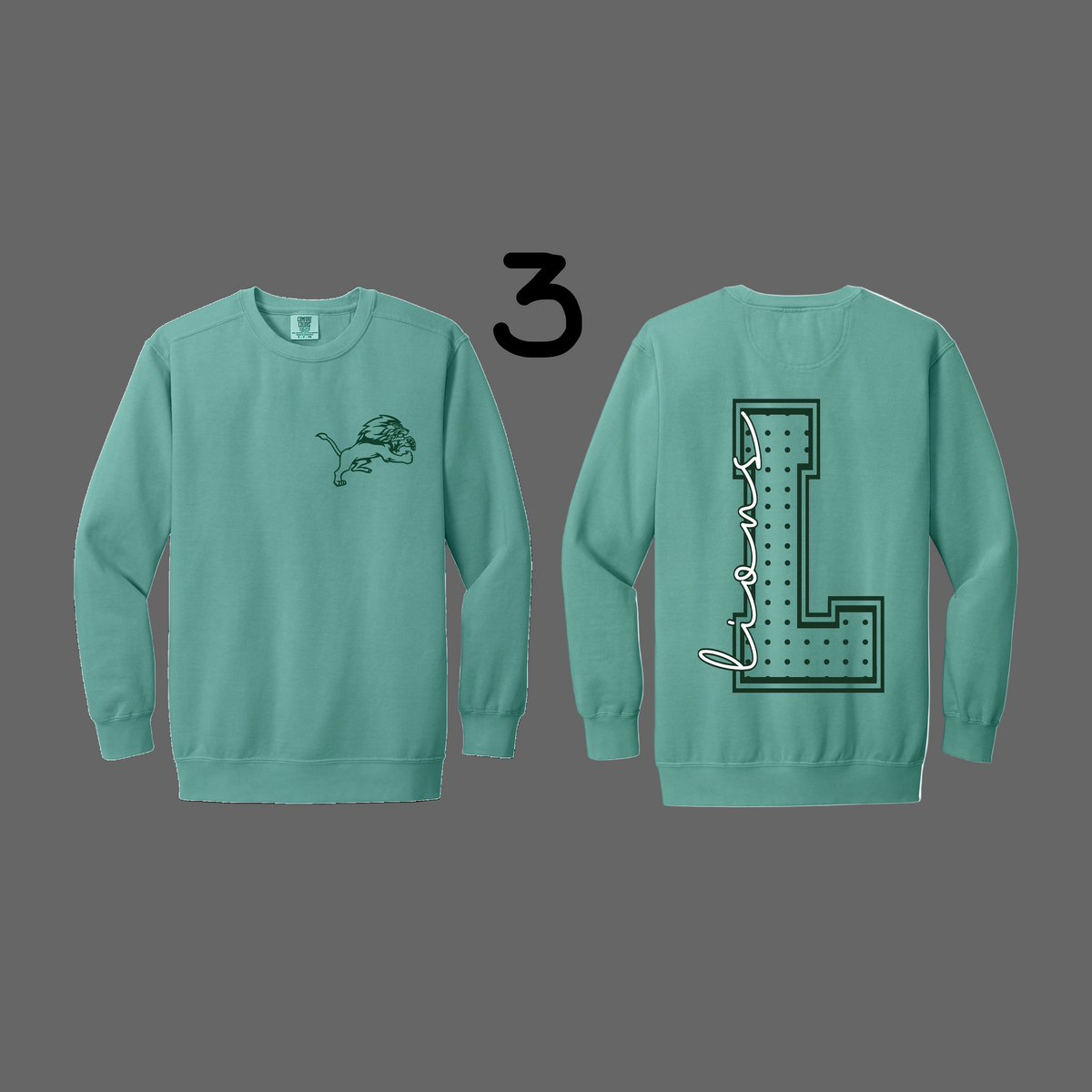 Heavyweight Ring Spun Long Sleeve Tee (SEAFOAM) - JHS Yearbook