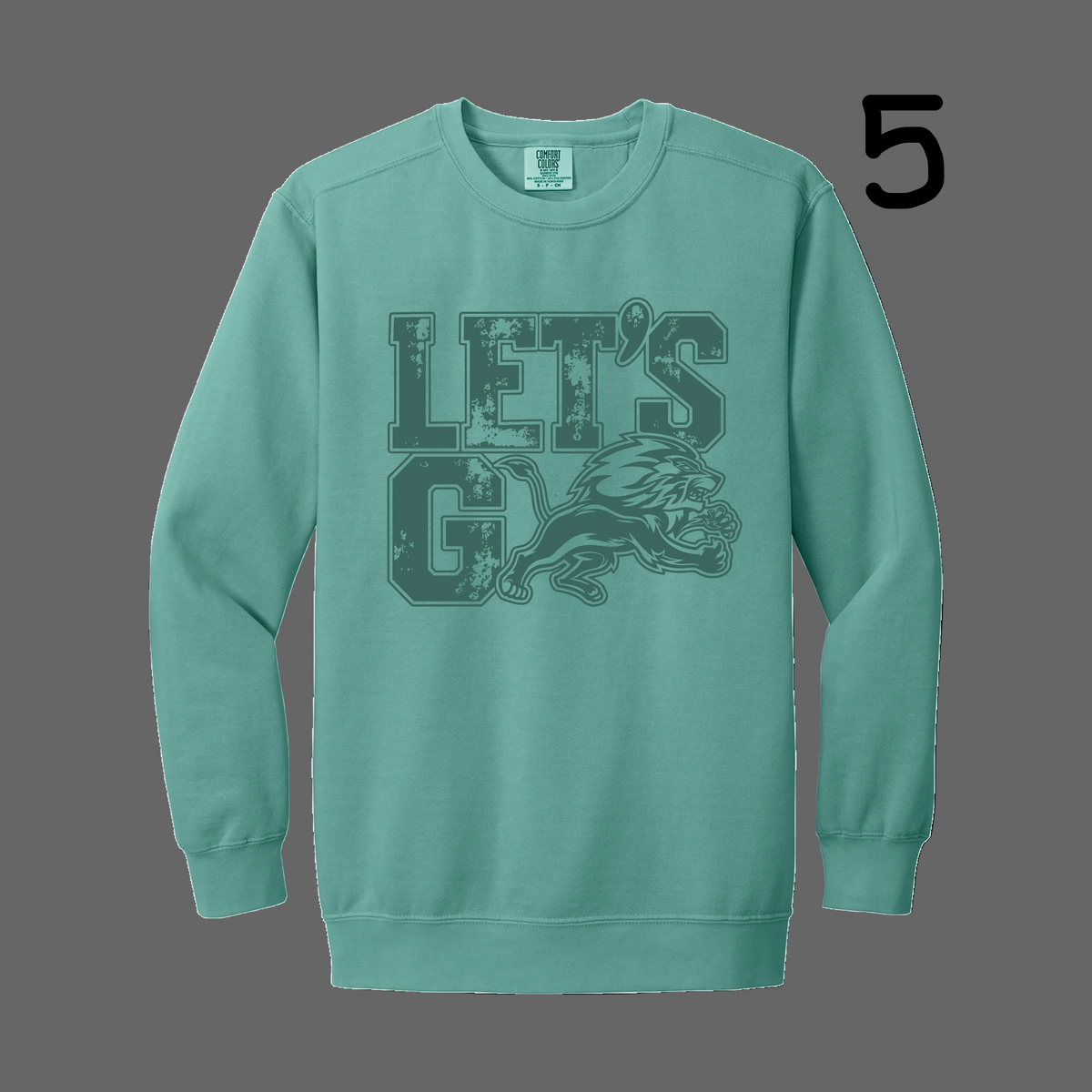 Heavyweight Ring Spun Long Sleeve Tee (SEAFOAM) - JHS Yearbook