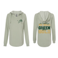 Women’s Lightweight California Wave Wash Hooded Sweatshirt - Sage - JHS Yearbook