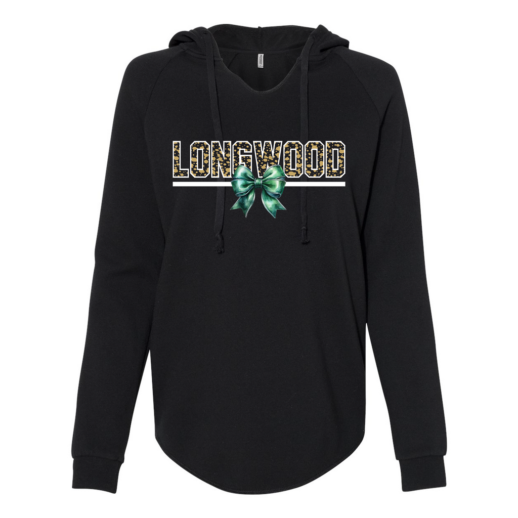 Women’s Lightweight California Wave Wash Hooded Sweatshirt - Black - JHS Yearbook