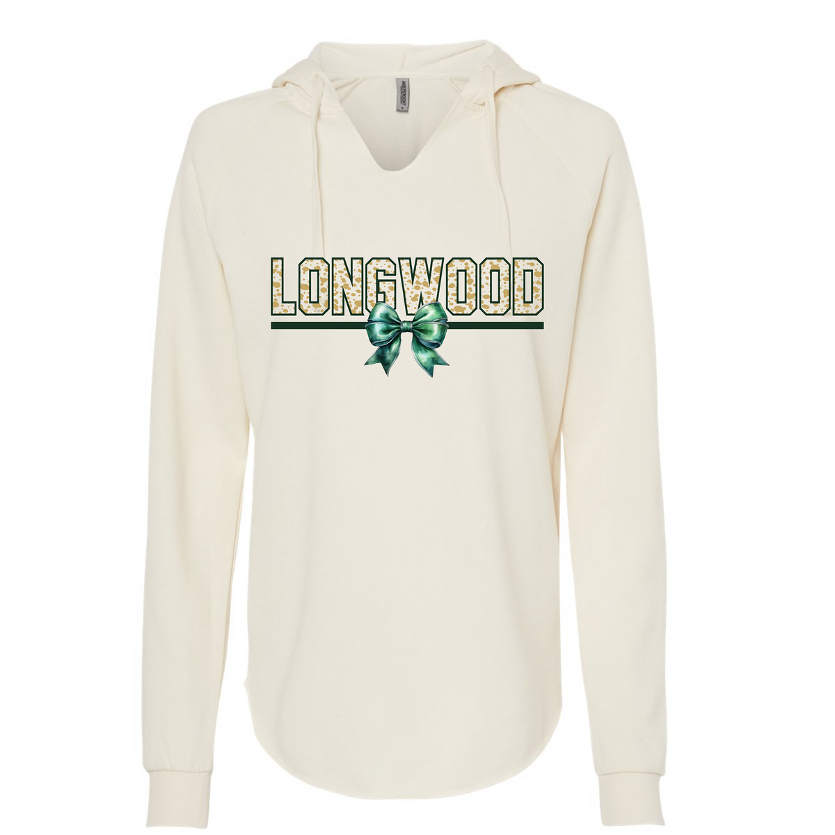 Women’s Lightweight California Wave Wash Hooded Sweatshirt - Bone - JHS Yearbook