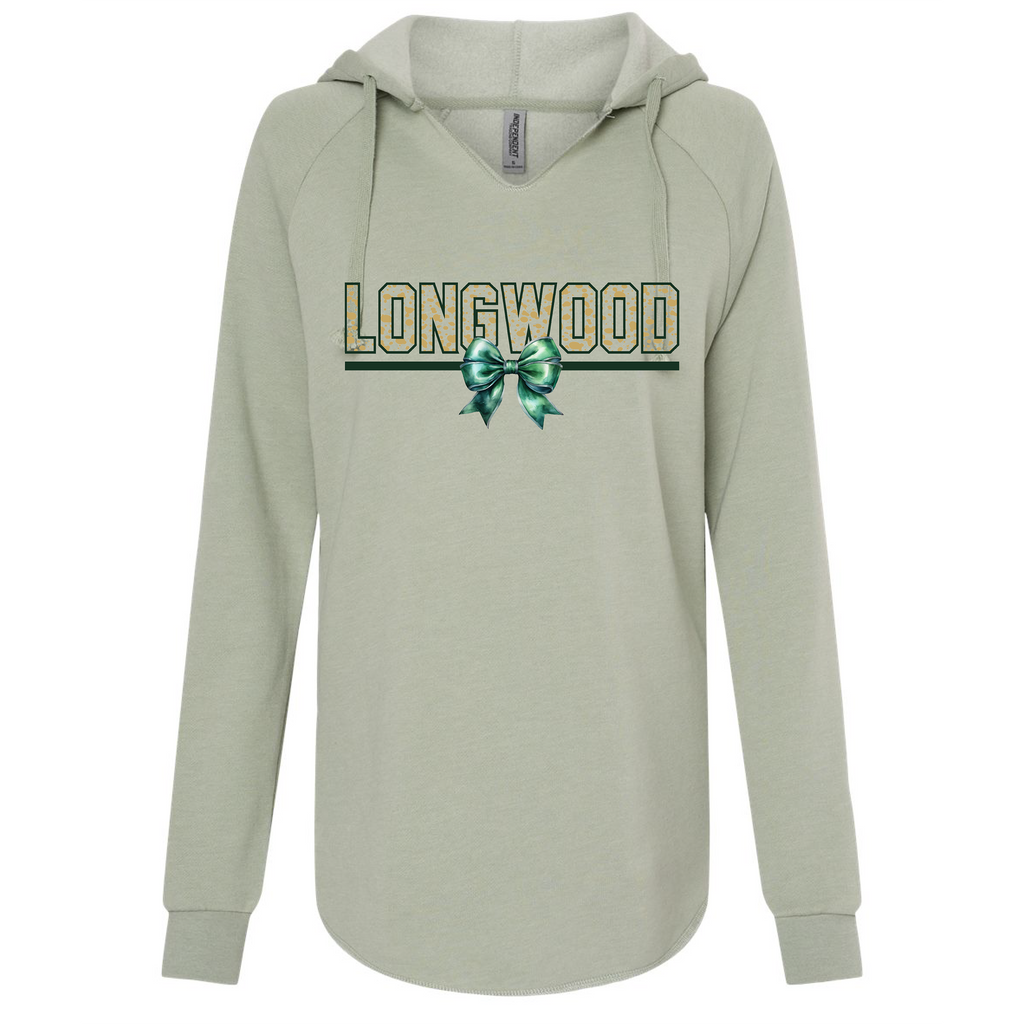 Women’s Lightweight California Wave Wash Hooded Sweatshirt - Sage - JHS Yearbook
