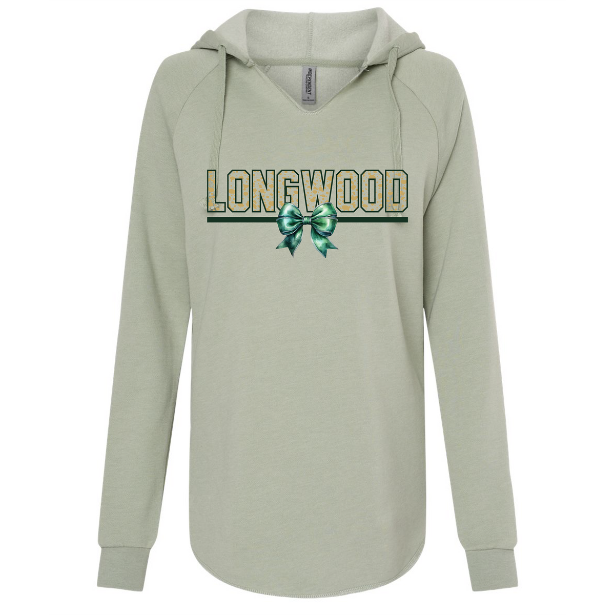 Women’s Lightweight California Wave Wash Hooded Sweatshirt - Sage - JHS Yearbook