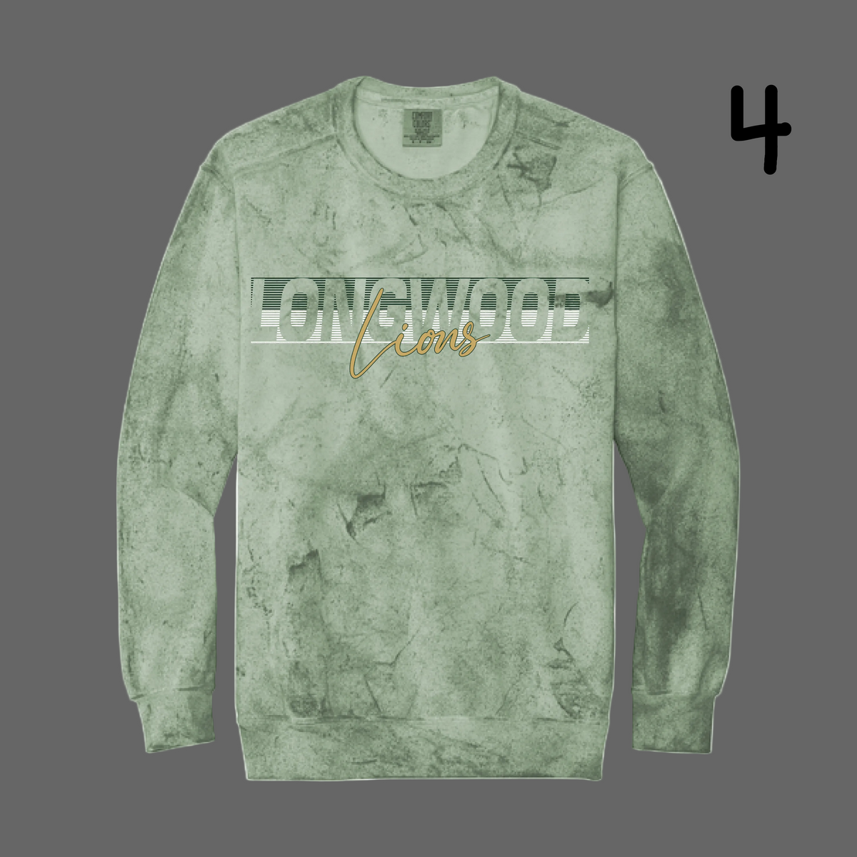 Color Blast Crewneck Sweatshirt (FERN) - JHS Yearbook