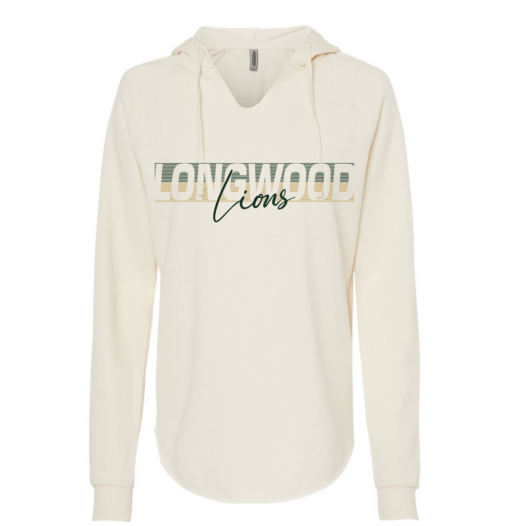 Women’s Lightweight California Wave Wash Hooded Sweatshirt - Bone - JHS Yearbook