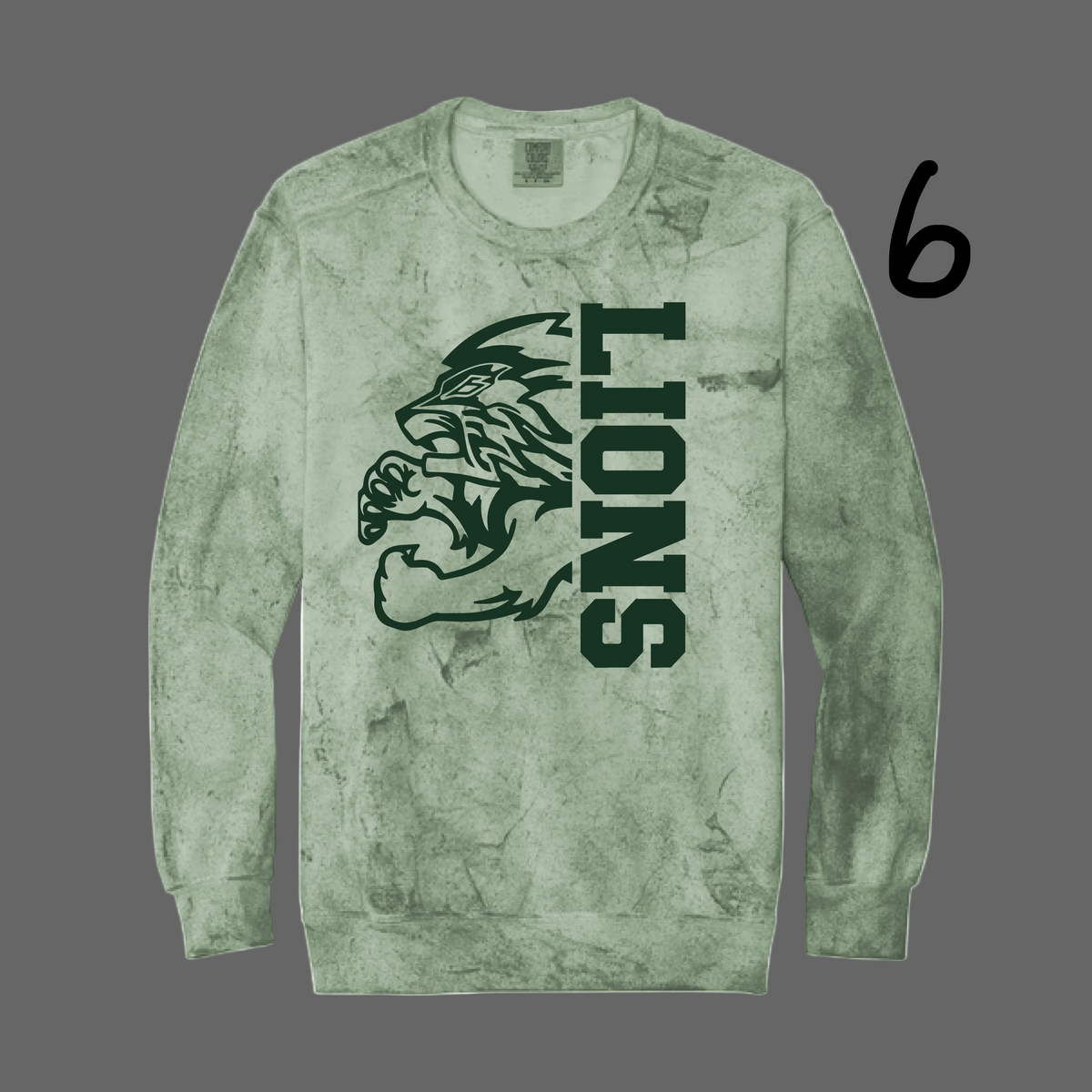 Color Blast Crewneck Sweatshirt (FERN) - JHS Yearbook