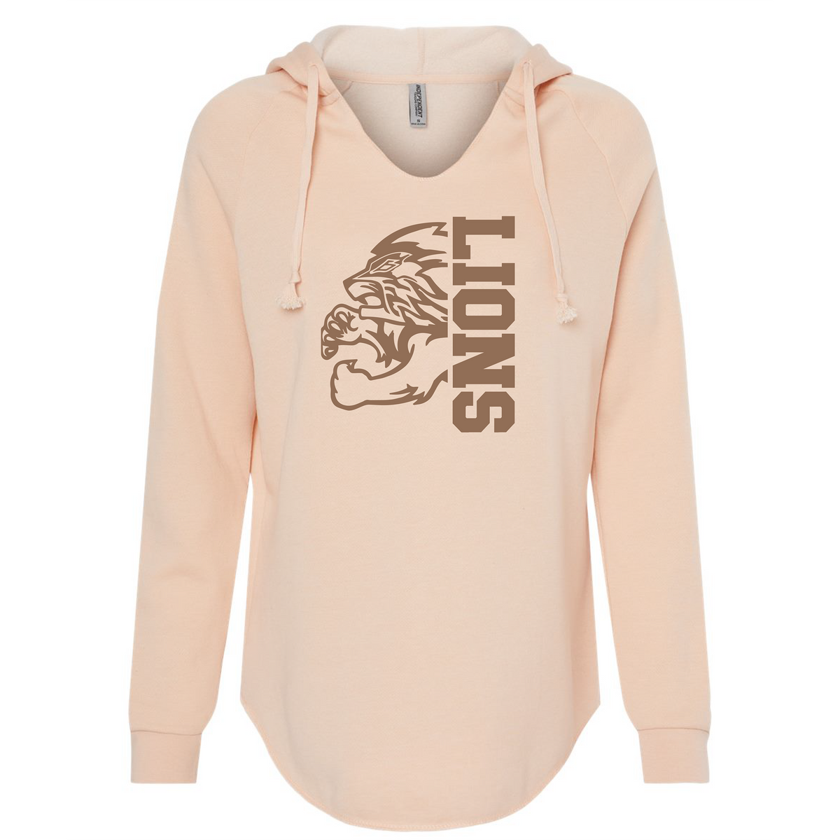 Women’s Lightweight California Wave Wash Hooded Sweatshirt - Blush - JHS Yearbook (Copy)