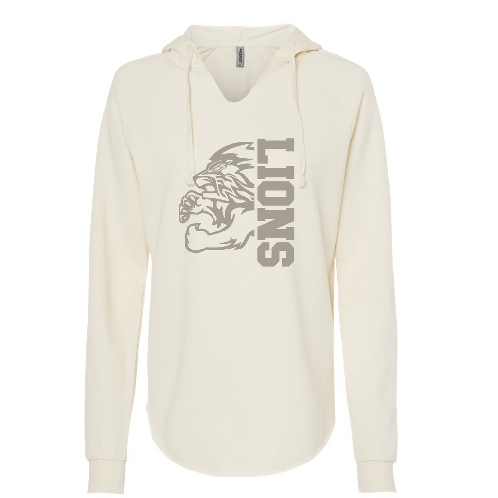 Women’s Lightweight California Wave Wash Hooded Sweatshirt - Bone - JHS Yearbook