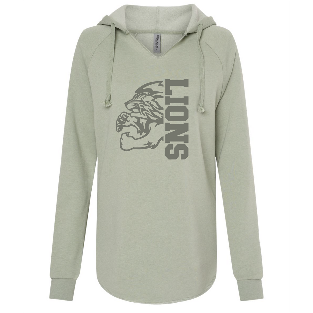 Women’s Lightweight California Wave Wash Hooded Sweatshirt - Sage - JHS Yearbook