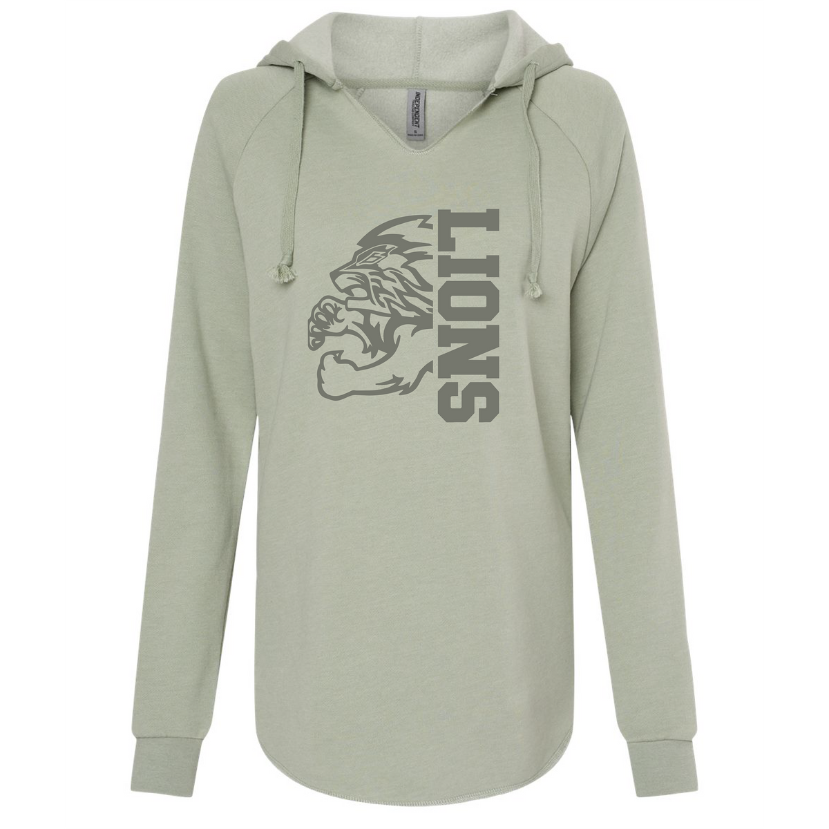 Women’s Lightweight California Wave Wash Hooded Sweatshirt - Sage - JHS Yearbook