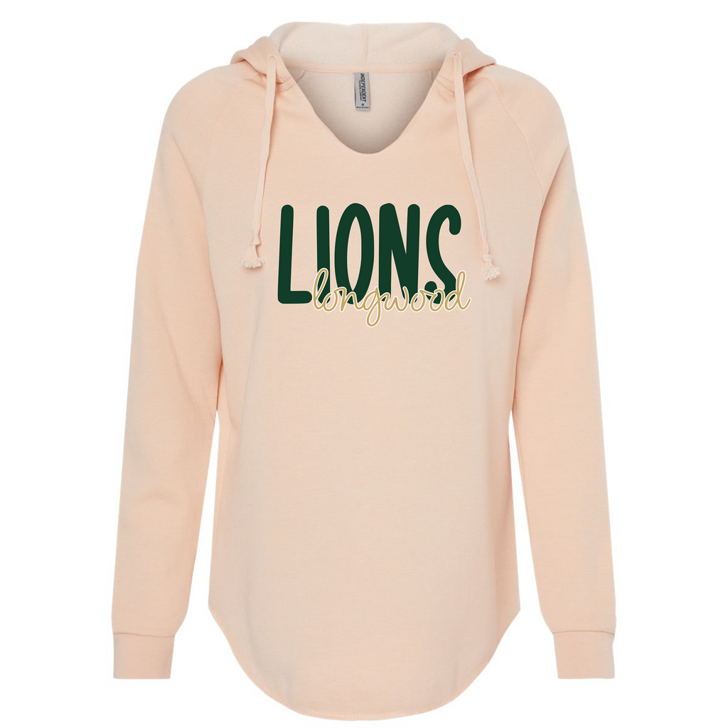 Women’s Lightweight California Wave Wash Hooded Sweatshirt - Blush - JHS Yearbook (Copy)