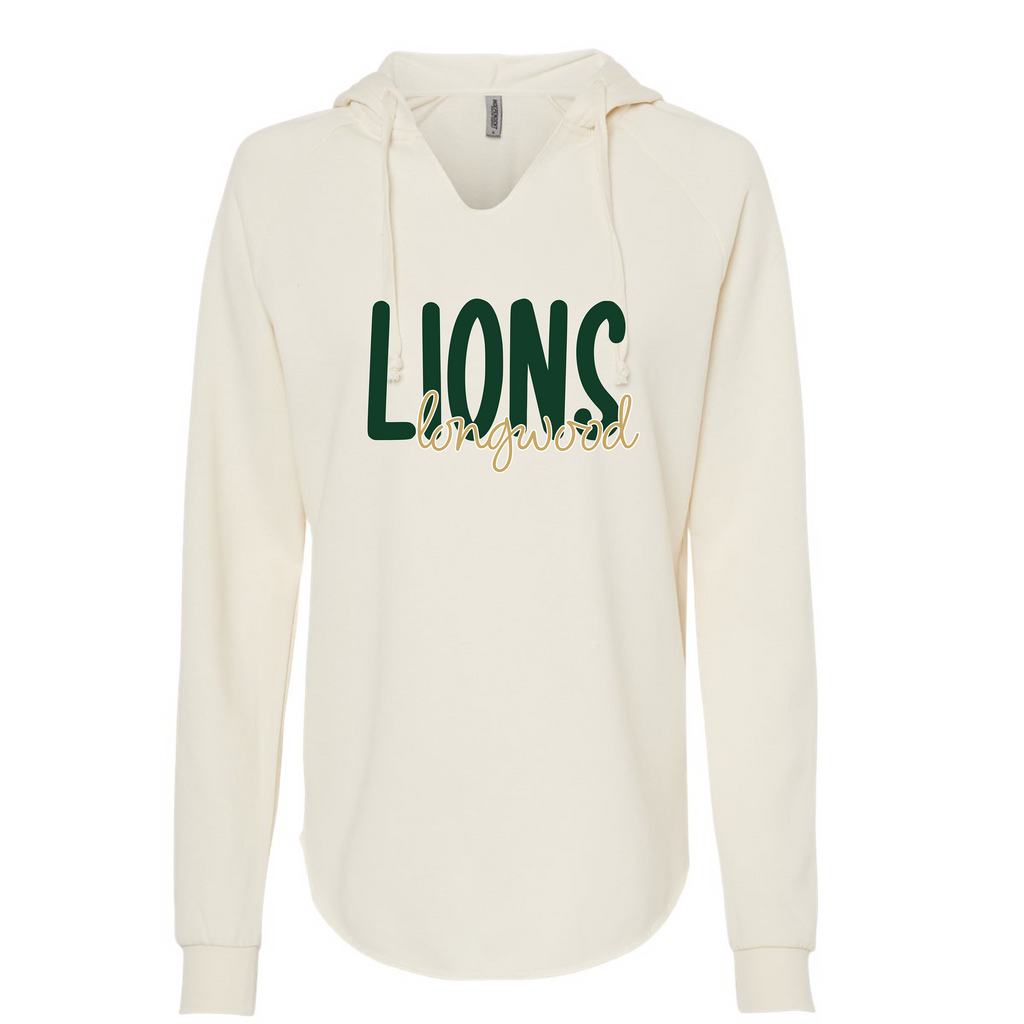 Women’s Lightweight California Wave Wash Hooded Sweatshirt - Bone - JHS Yearbook