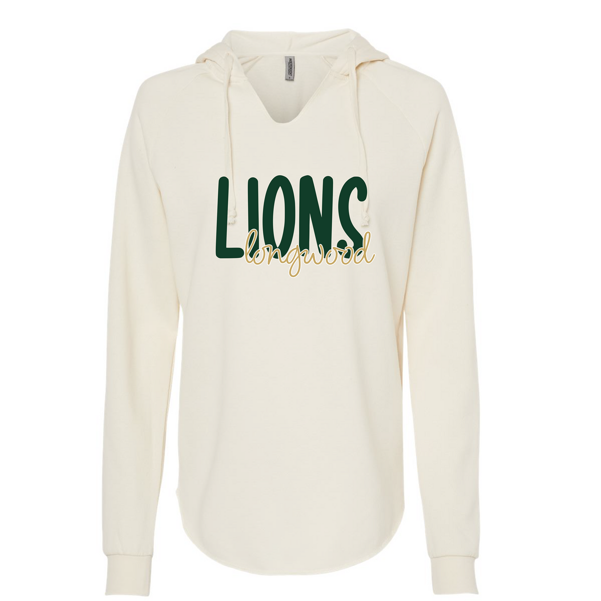 Women’s Lightweight California Wave Wash Hooded Sweatshirt - Bone - JHS Yearbook