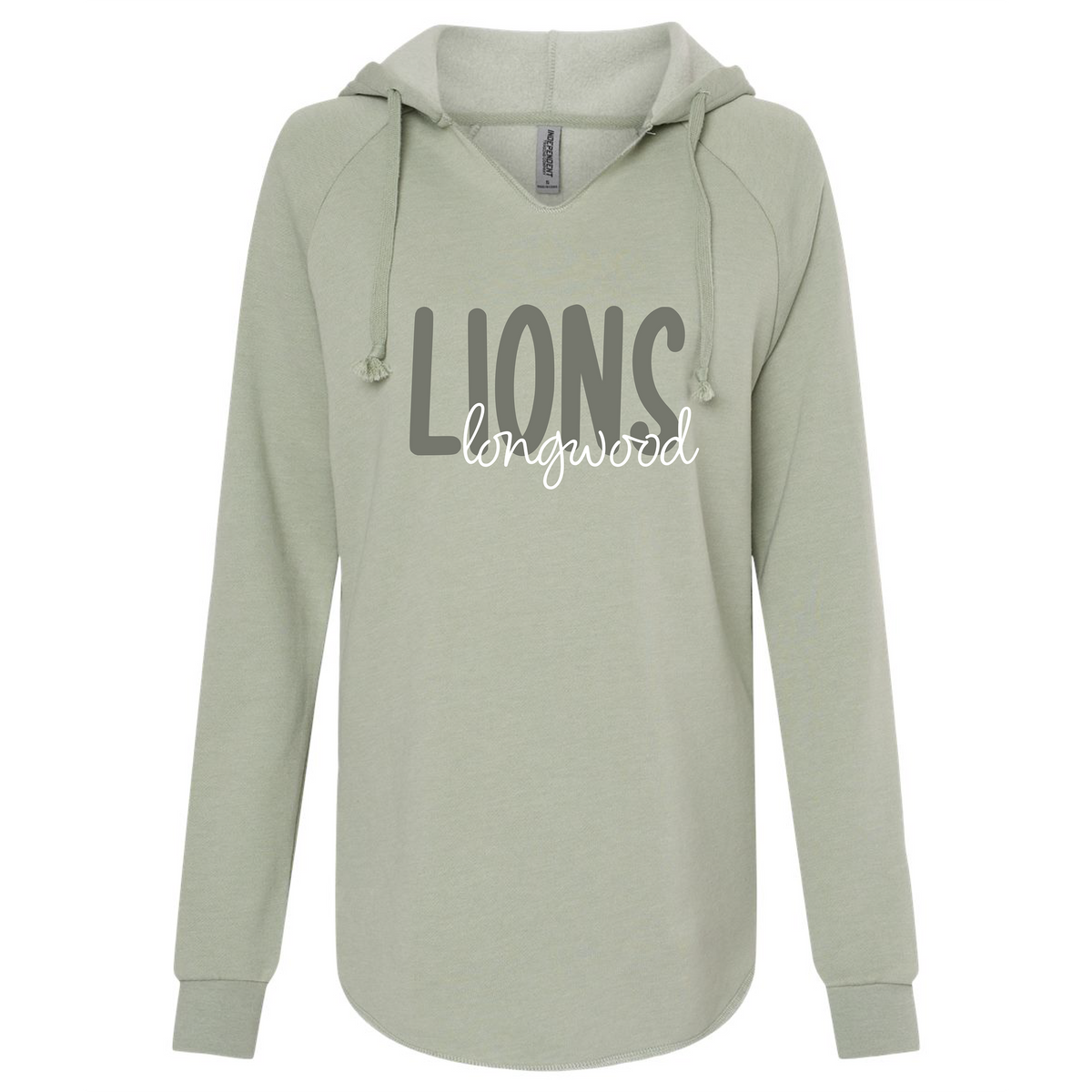Women’s Lightweight California Wave Wash Hooded Sweatshirt - Sage - JHS Yearbook