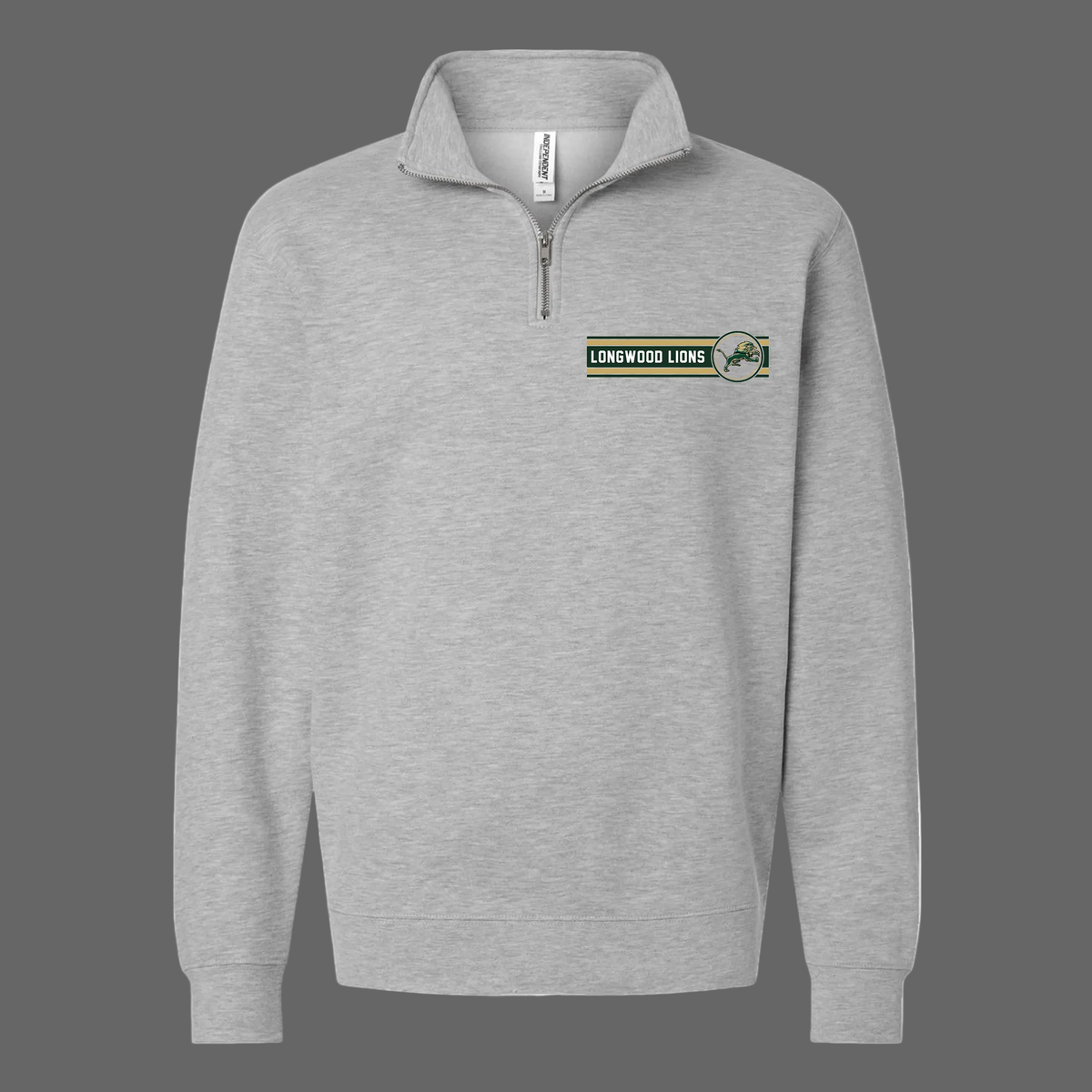Unisex Midweight Quarter-Zip Pullover - Grey Heather - JHS Yearbook