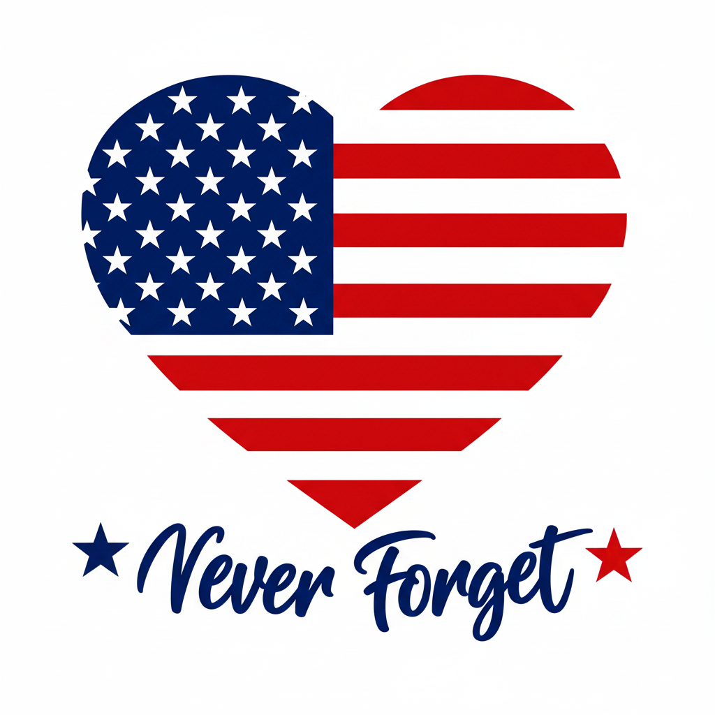 White "We Remember" Dryblend T-Shirt