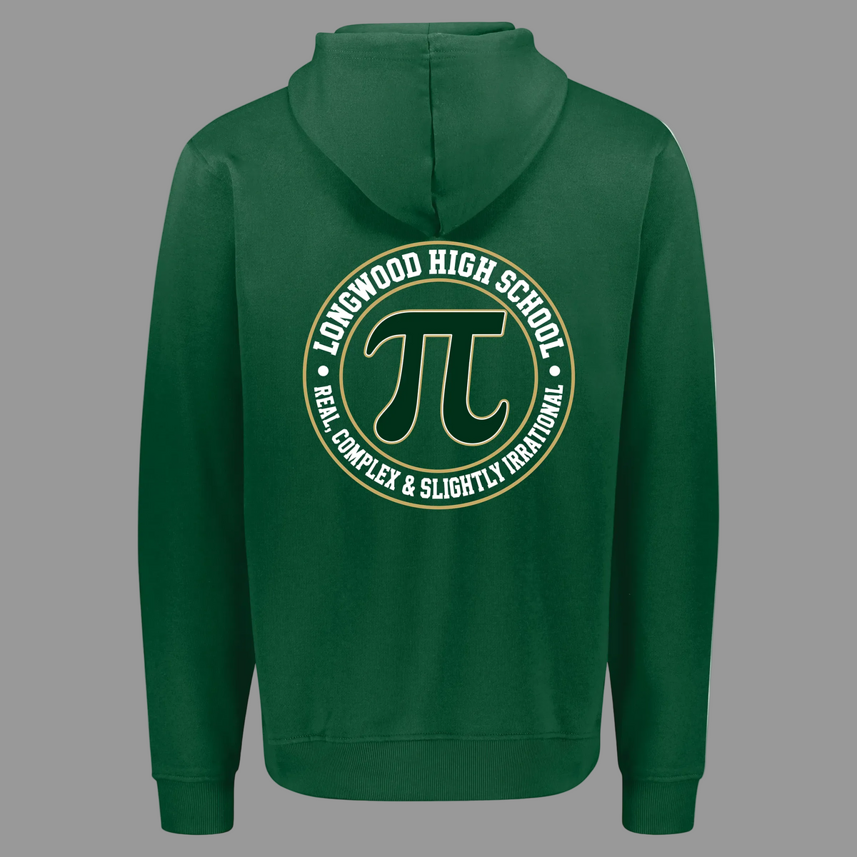 Fleece Hoodie Sweatshirt- Dark Green - LHS Math Department