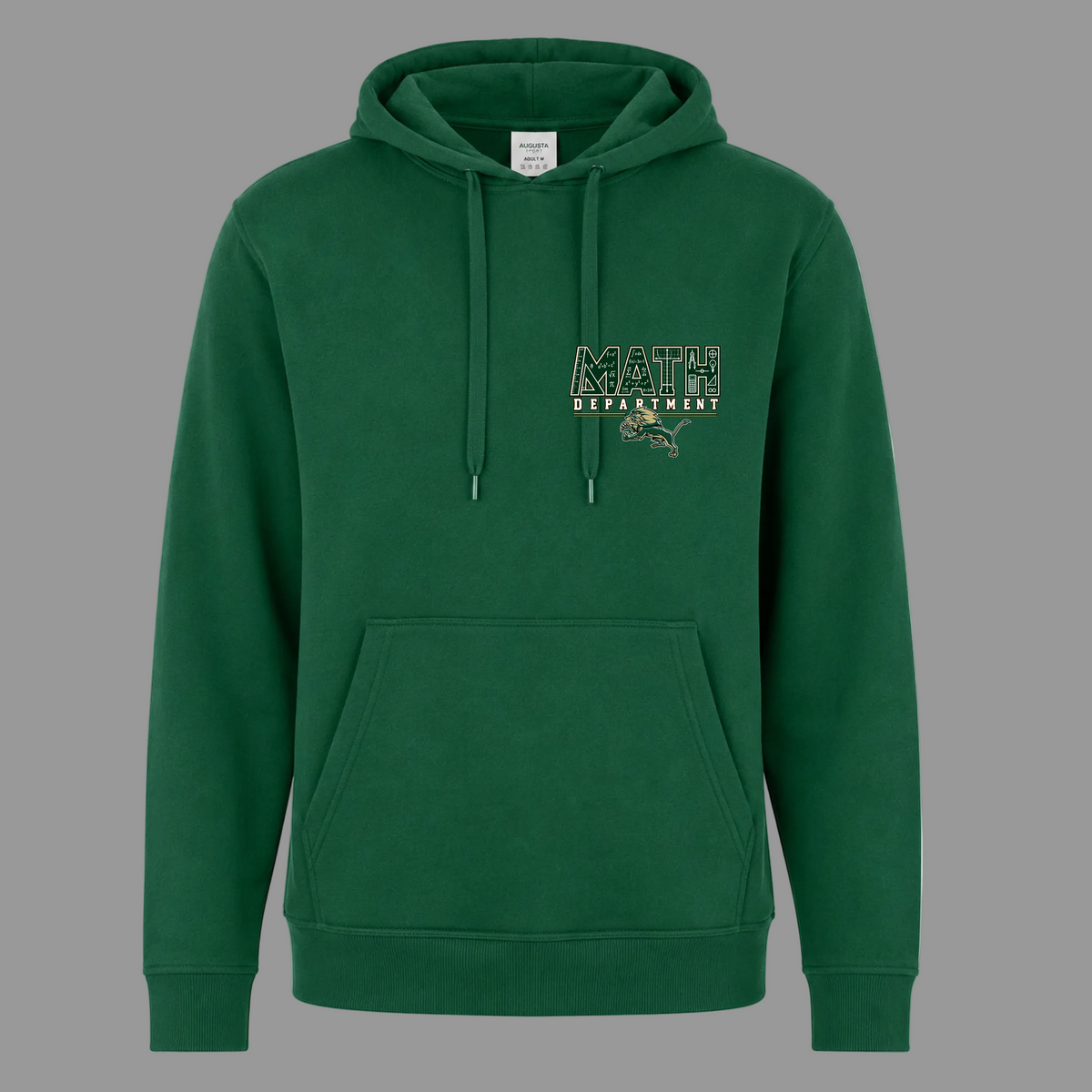 Fleece Hoodie Sweatshirt- Dark Green - LHS Math Department
