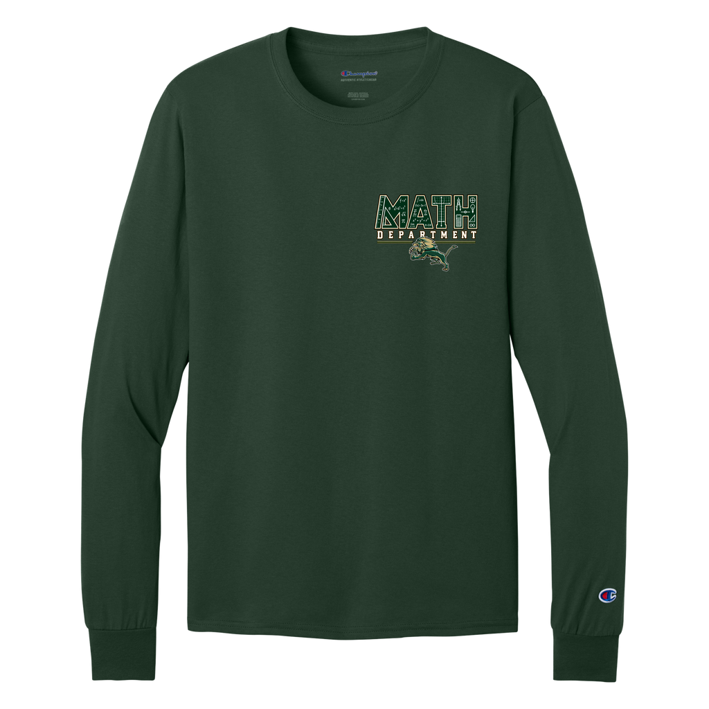 Jersey Long Sleeve Tee - Dark Green - LHS Math Dept.