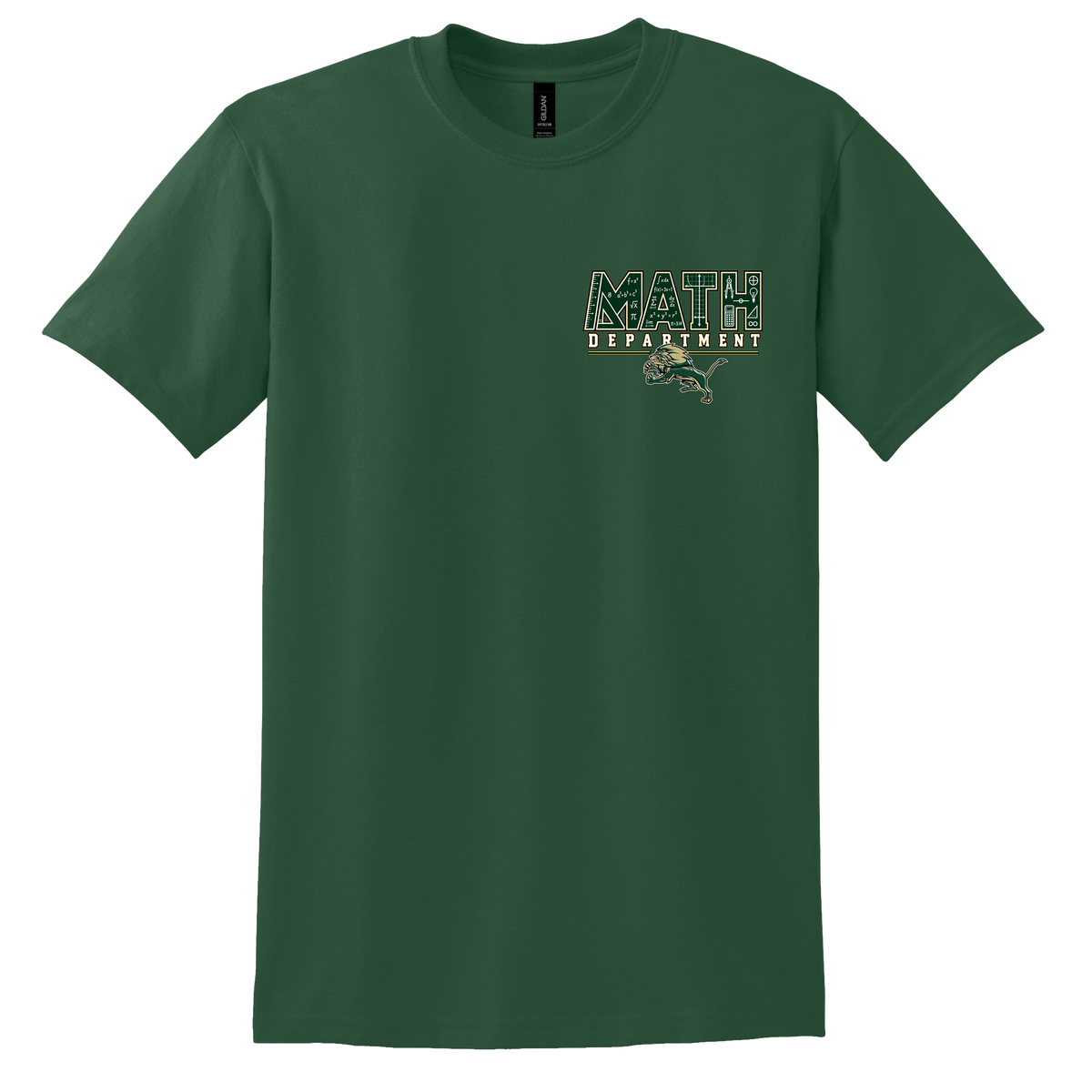 Unisex DryBlend T-Shirt - Dark Green - LHS Math Department