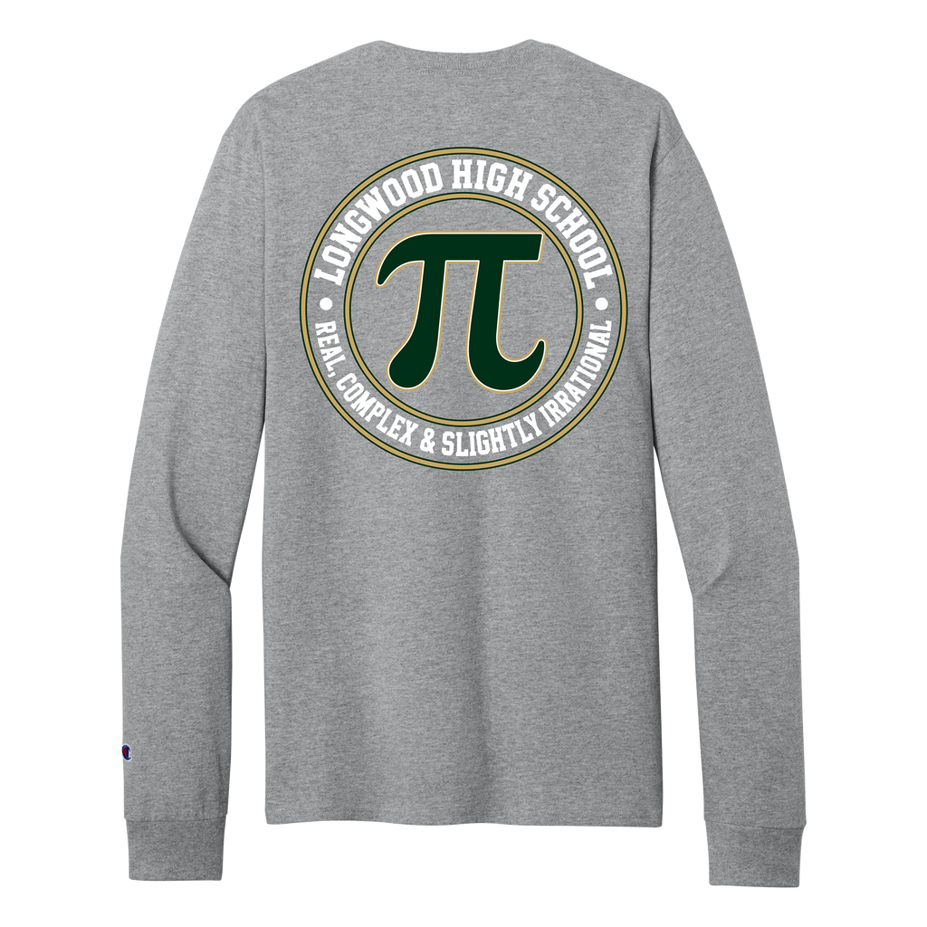 Jersey Long Sleeve Tee - Heather Gray - LHS Math Dept.