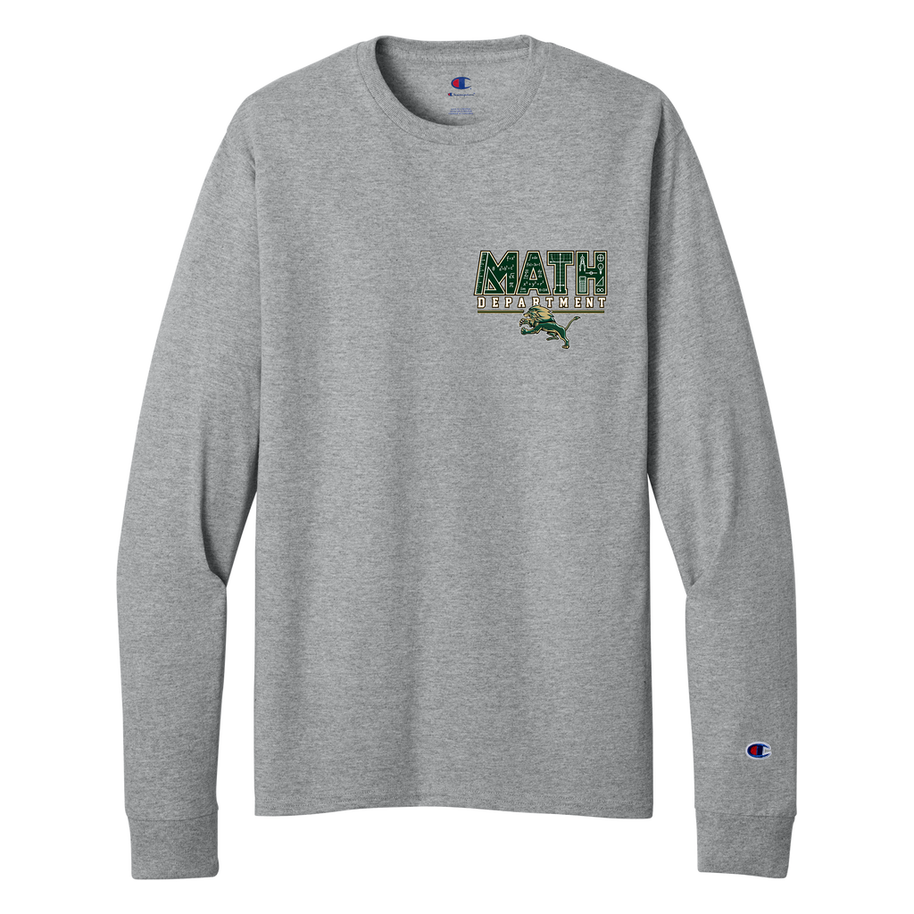Jersey Long Sleeve Tee - Heather Gray - LHS Math Dept.