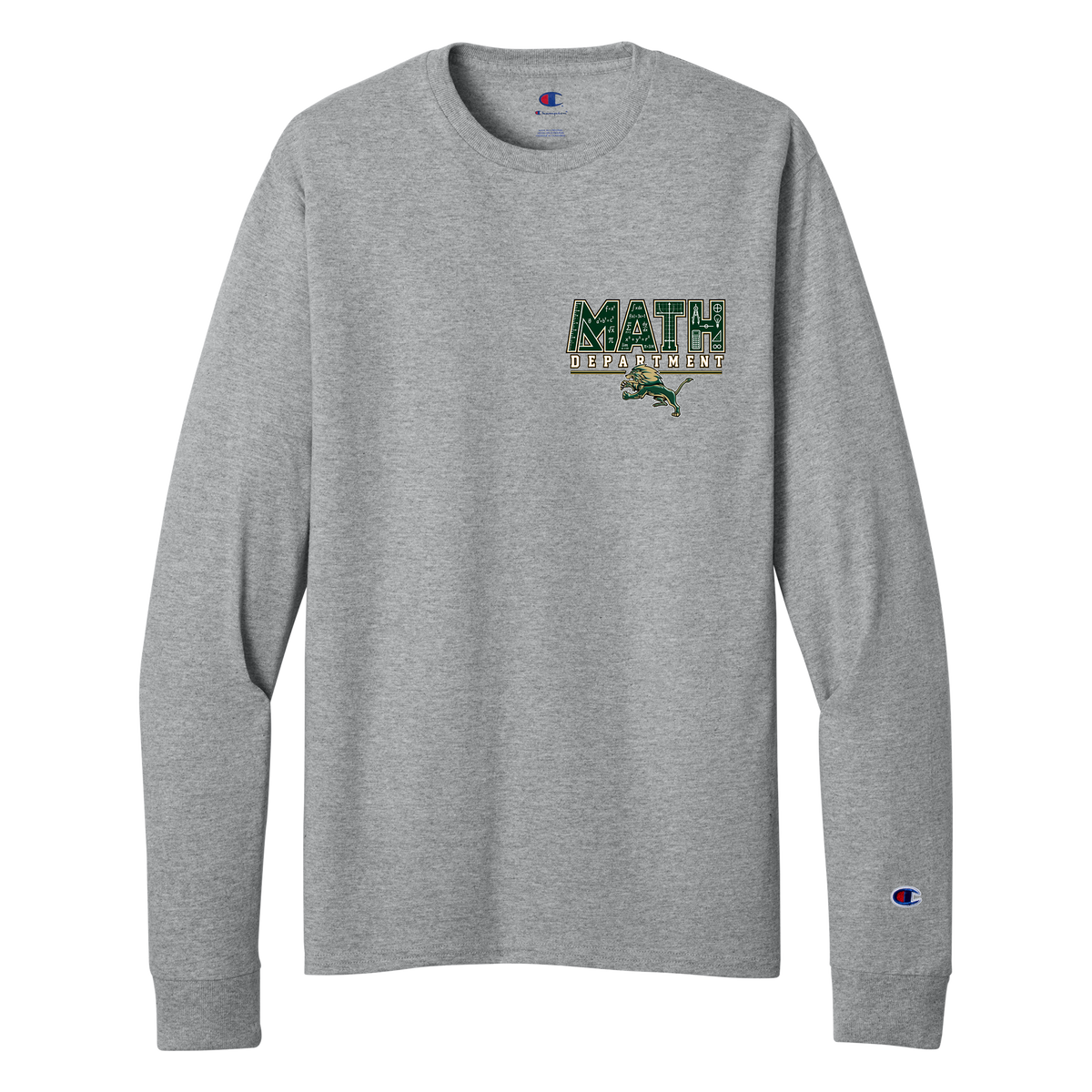 Jersey Long Sleeve Tee - Heather Gray - LHS Math Dept.