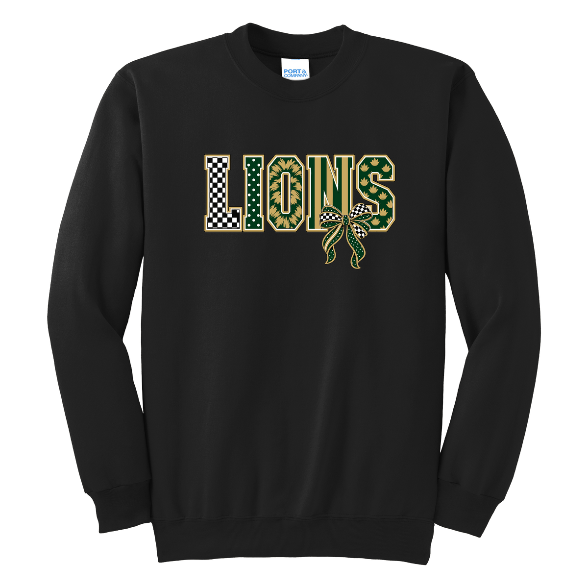 Adult Unisex Essential Fleece Crewneck Sweatshirt - Black - Ridge Elementary