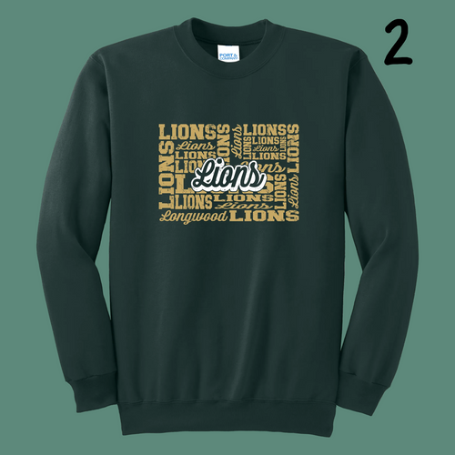 Adult Unisex Essential Fleece Crewneck Sweatshirt - Dark Green - Ridge Elementary