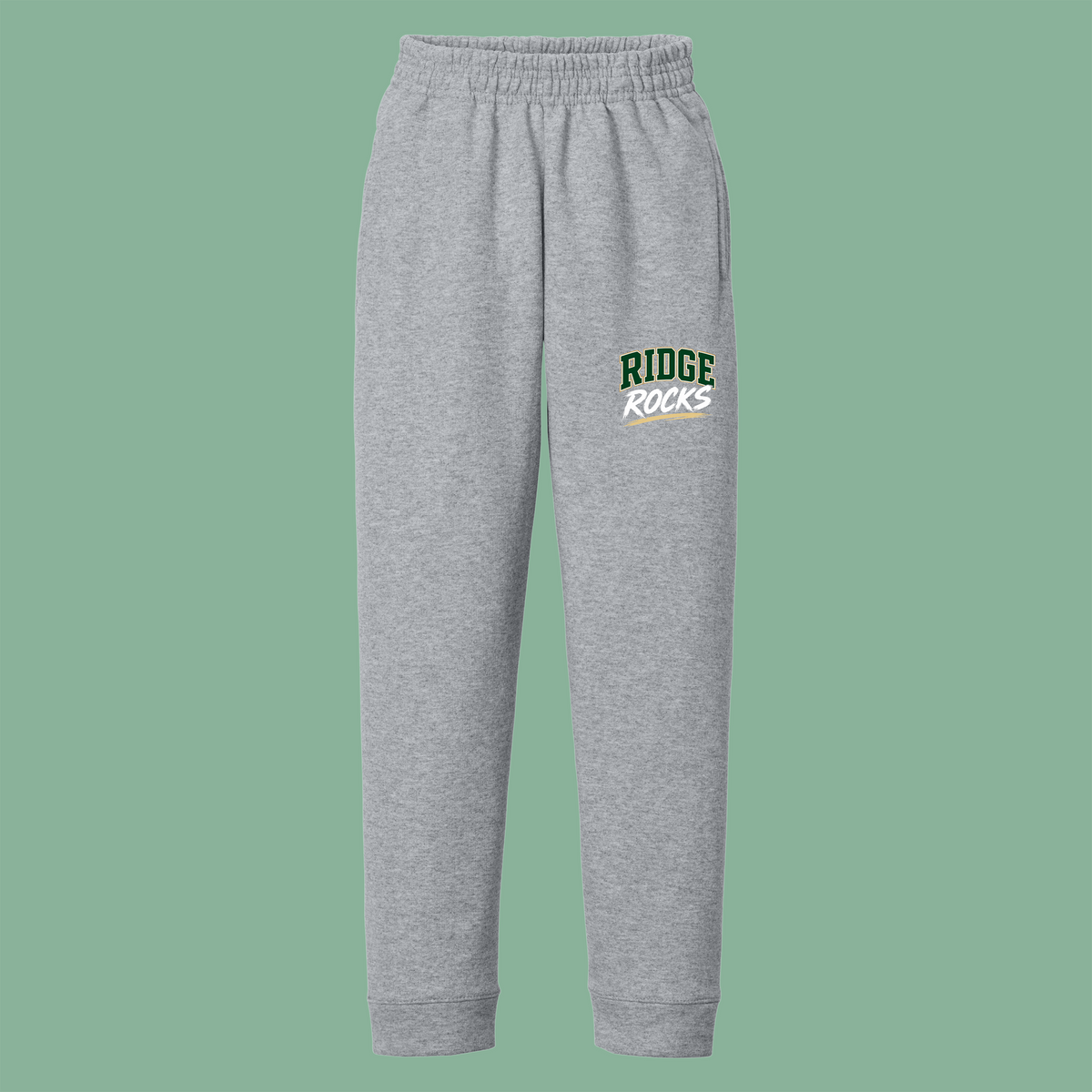 YOUTH Core Fleece Jogger - Heather Gray - Ridge Elementary