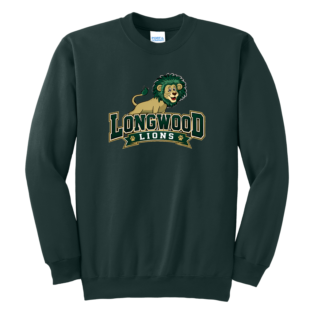 Adult Unisex Essential Fleece Crewneck Sweatshirt - Dark Green - Ridge Elementary
