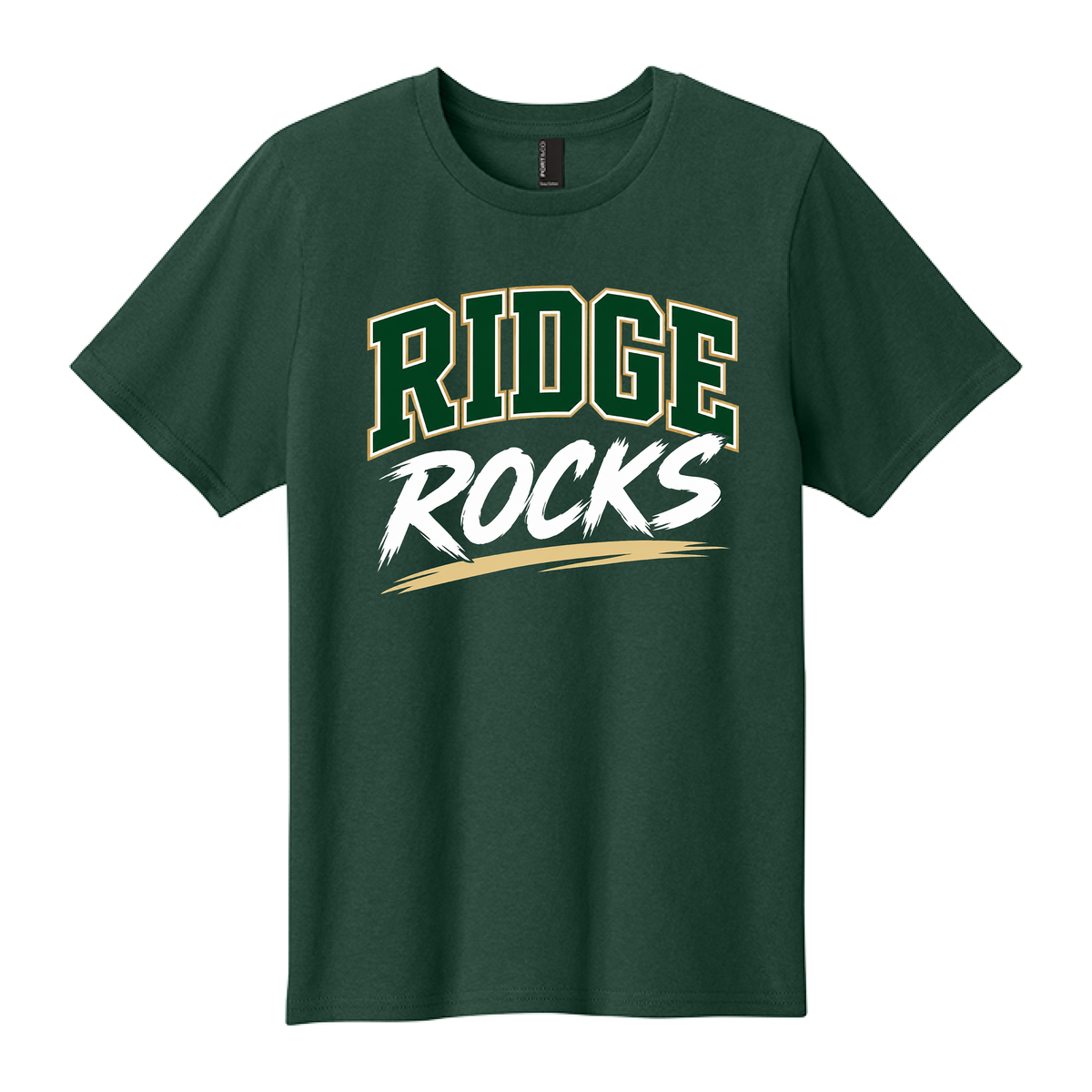 YOUTH Easy Cotton Tee - Dark Green - Ridge Elementary