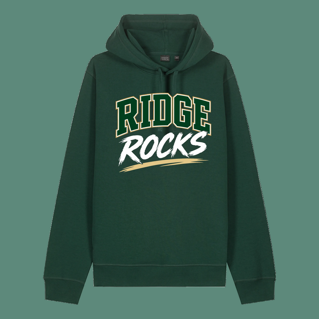 Adult Unisex Sounder Hooded Sweatshirt - Bottle Green - Ridge Elementary