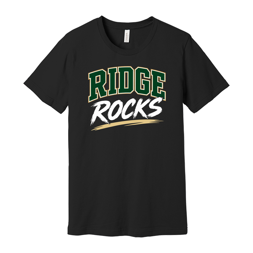 Adult Unisex Jersey Short Sleeve Tee - Black - Ridge Elementary