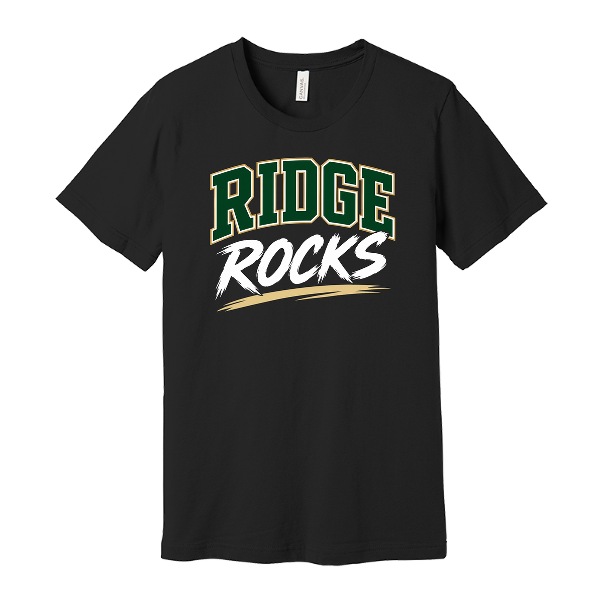Adult Unisex Jersey Short Sleeve Tee - Black - Ridge Elementary
