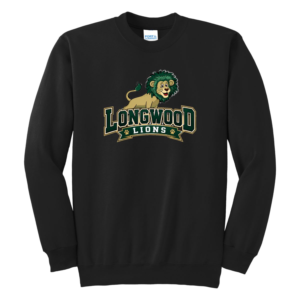 Adult Unisex Essential Fleece Crewneck Sweatshirt - Black - Ridge Elementary
