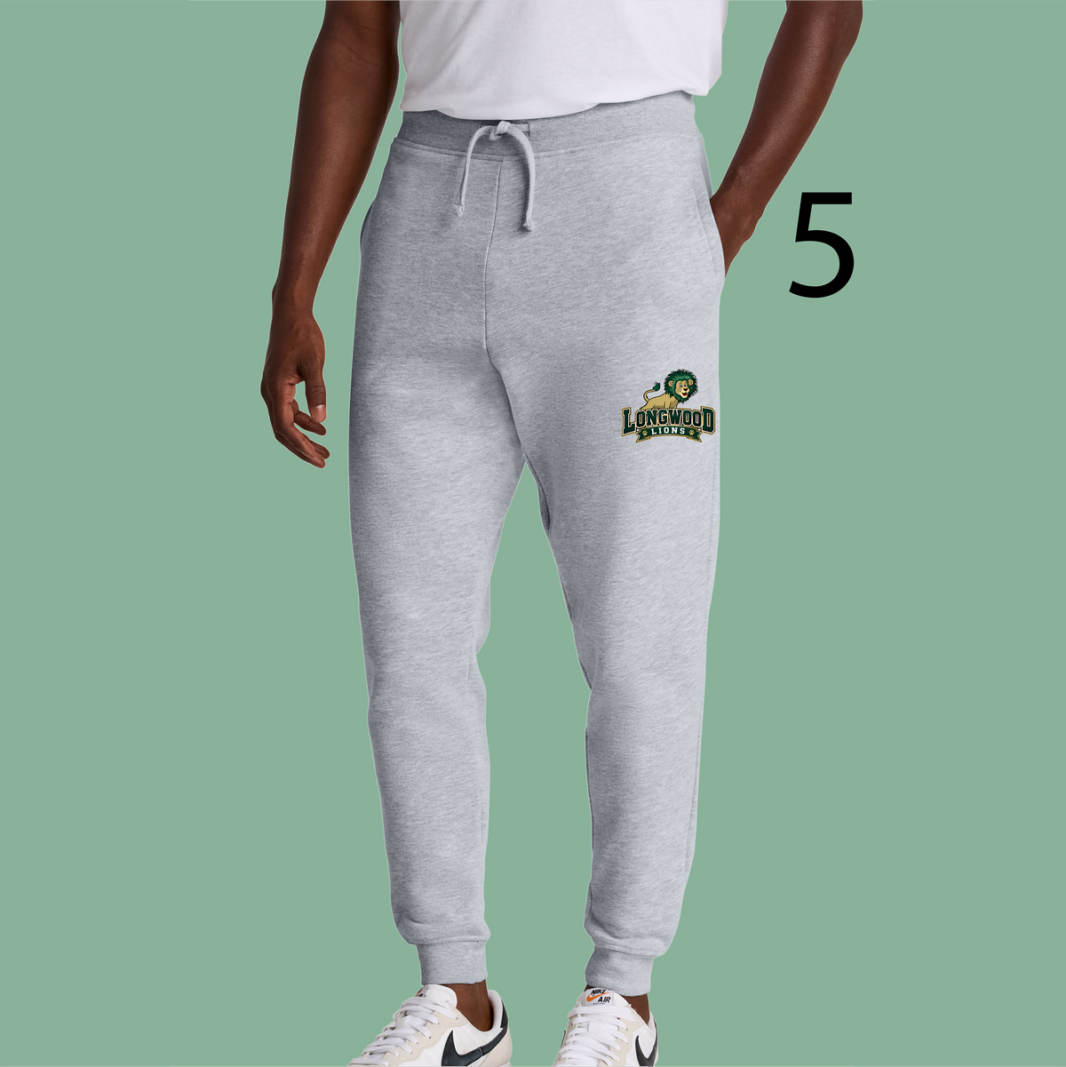 Unisex Fleece Jogger - Heather Gray - Ridge Elementary