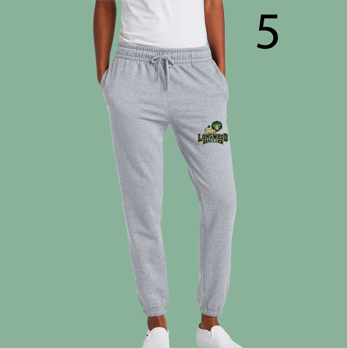 Women’s Fleece Sweatpant - Heather Gray - Ridge Elementary