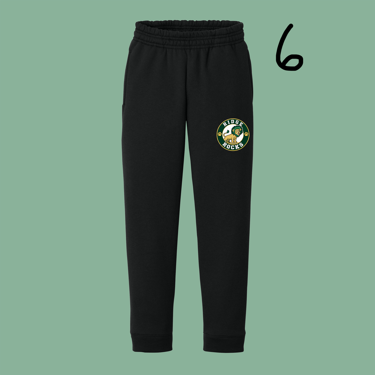 YOUTH Core Fleece Jogger - Black - Ridge Elementary