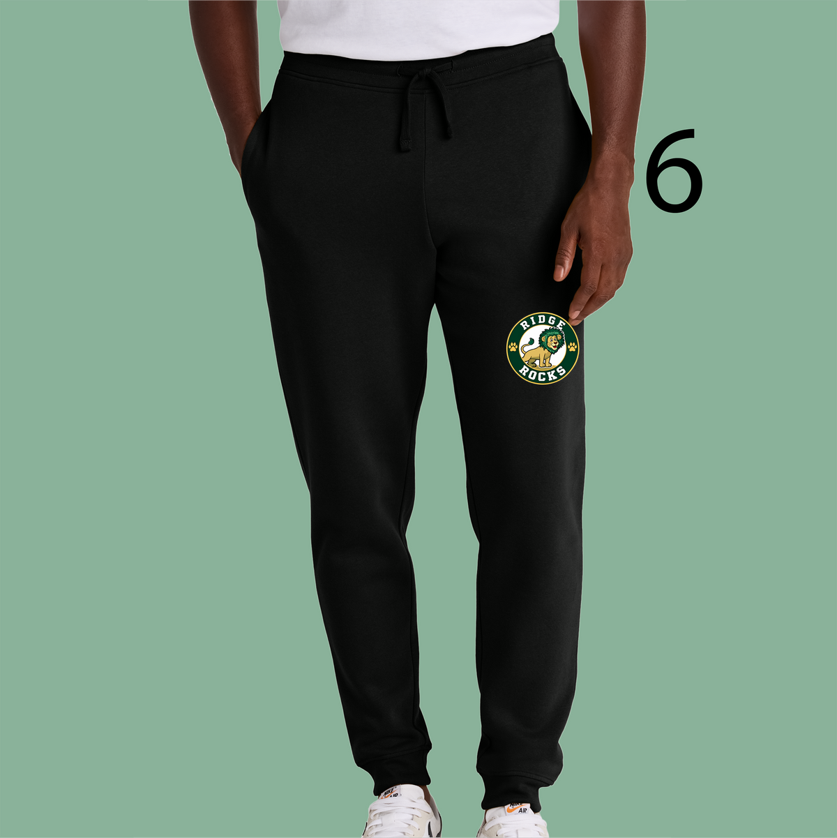 Unisex Fleece Jogger - Black - Ridge Elementary