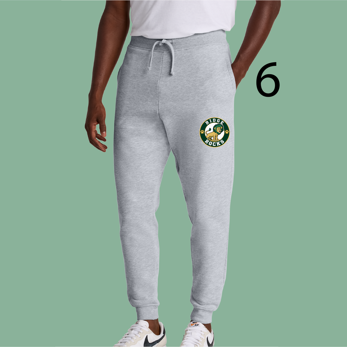 Unisex Fleece Jogger - Heather Gray - Ridge Elementary
