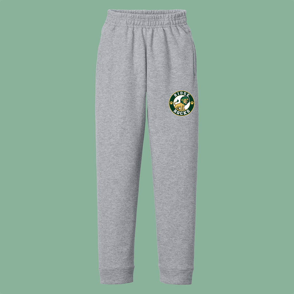 YOUTH Core Fleece Jogger - Heather Gray - Ridge Elementary