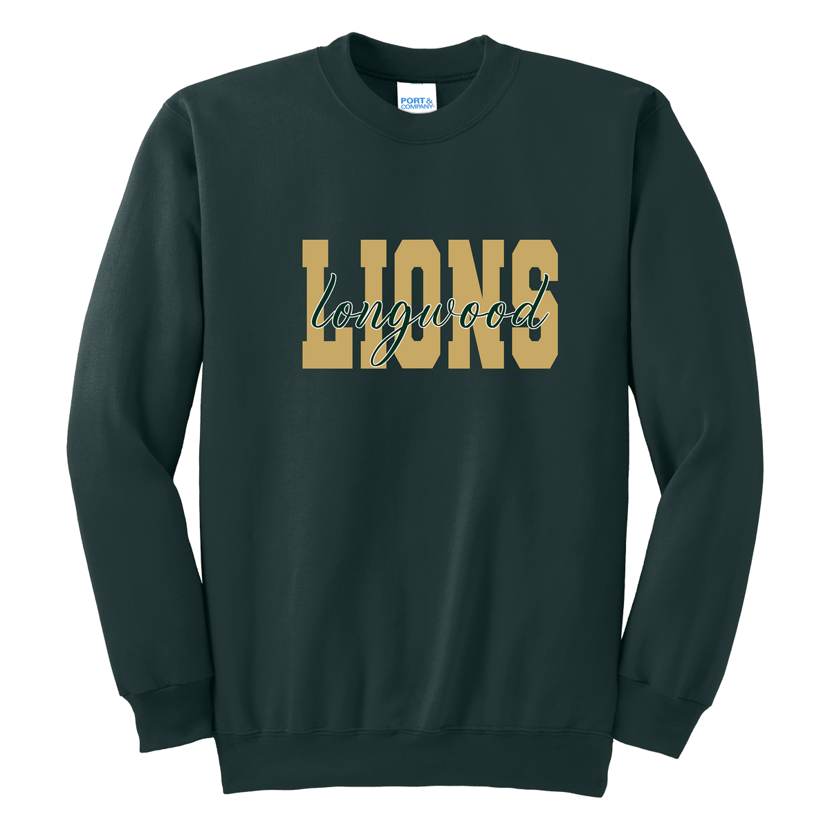 Adult Unisex Essential Fleece Crewneck Sweatshirt - Dark Green - Ridge Elementary