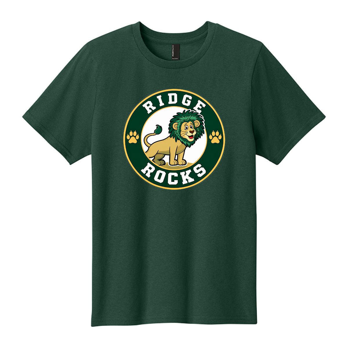 YOUTH Easy Cotton Tee - Dark Green - Ridge Elementary