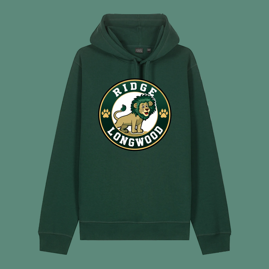 Adult Unisex Sounder Hooded Sweatshirt - Bottle Green - Ridge Elementary