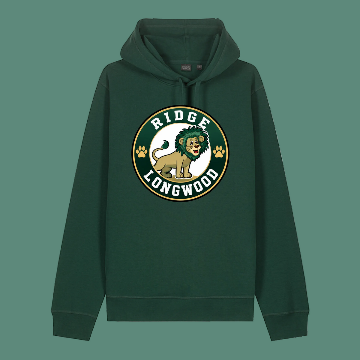 Adult Unisex Sounder Hooded Sweatshirt - Bottle Green - Ridge Elementary