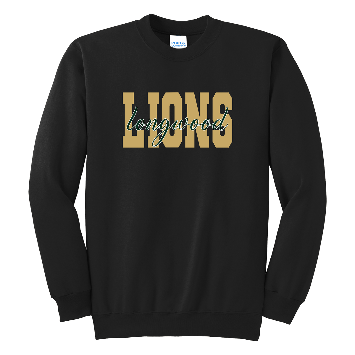 Adult Unisex Essential Fleece Crewneck Sweatshirt - Black - Ridge Elementary