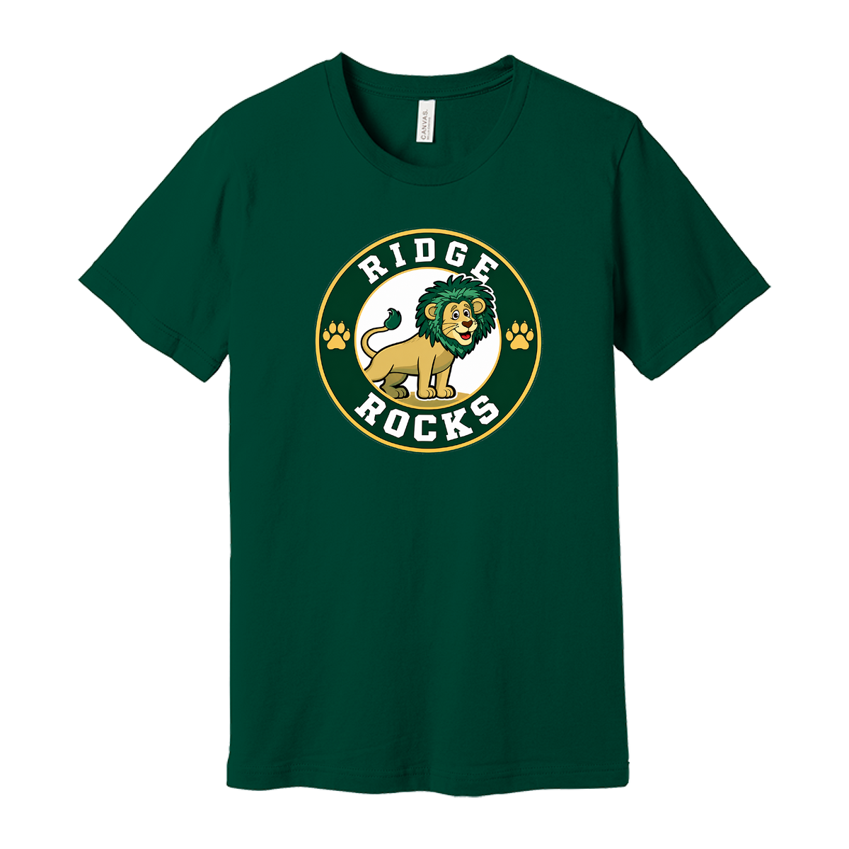 Adult Unisex Jersey Short Sleeve Tee - Evergreen - Ridge Elementary
