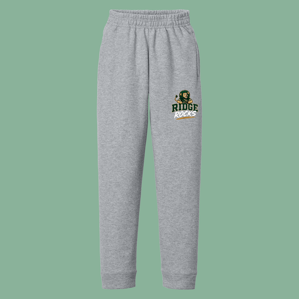 YOUTH Core Fleece Jogger - Heather Gray - Ridge Elementary
