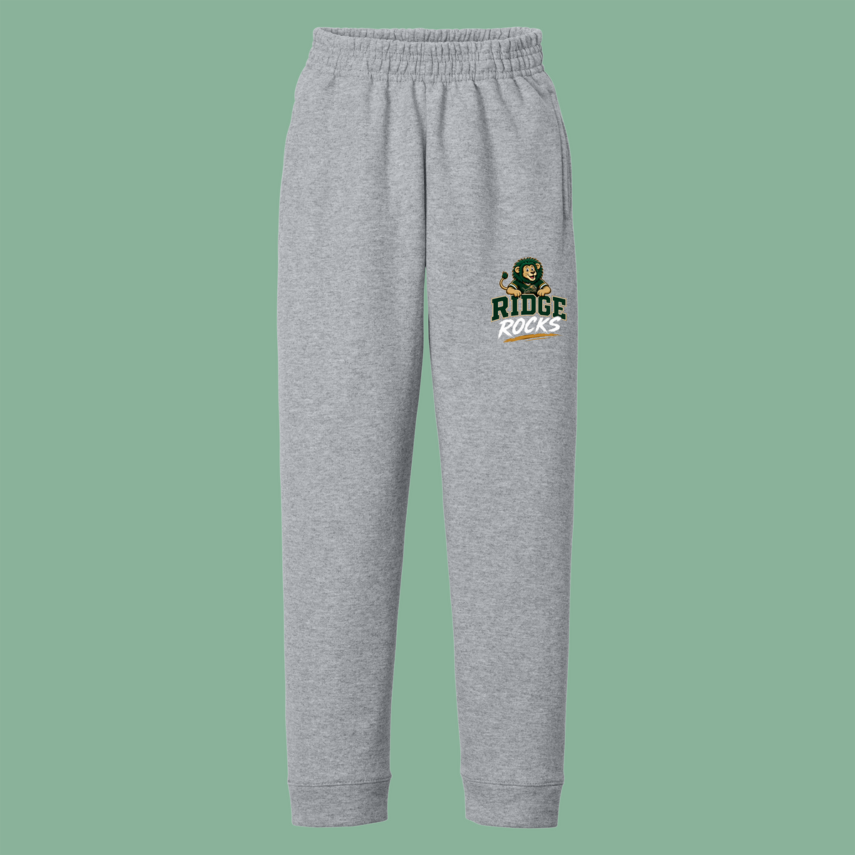 YOUTH Core Fleece Jogger - Heather Gray - Ridge Elementary